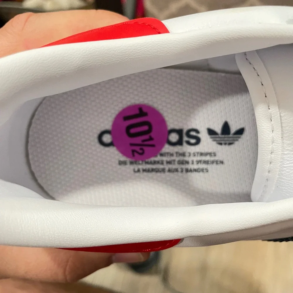 Adidas‎ Country II White Navy Red Leather Retro Sneakers IG4546 Mens 10.5